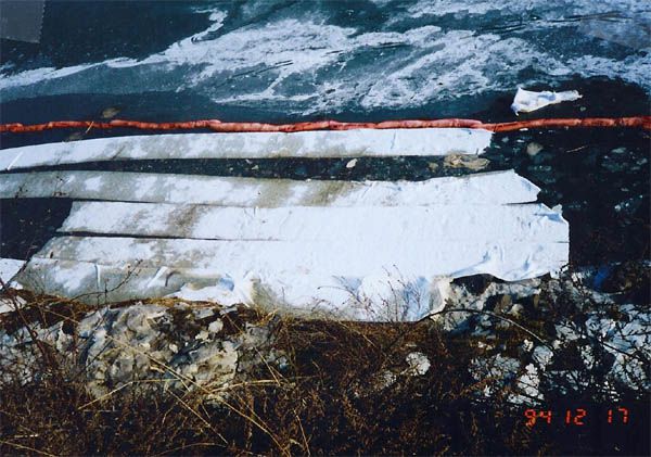 흡착롤 및 오일휀스 사용